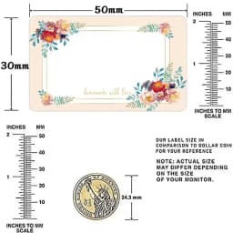50-250PCS New Flowers Name Lables Sunflowers Small Packaging Sticker Roll Pack Home Made Stickers Rolling Lables