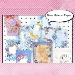 Paper Stickers DIY Itabag Insert Material Retro Lace Ribbon Itabag Decor DIY Material Creative Colorful