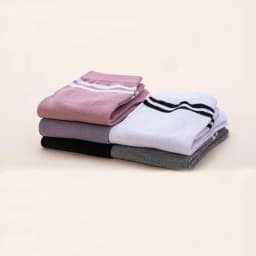1/5 Pairs Five Finger Socks Women Girl Striped Cotton Solid Sweat-Absorbing Soft Endurable Toe Short Socks Student 4 Seasons