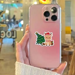 50PCS Christmas Stickers Snowman Santa Claus Exquisite Handheld Account Material Phone Case Laptop Luggage Bottle Waterproof