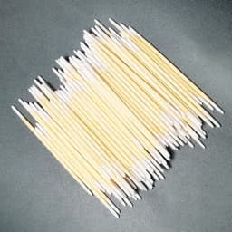 Microblading Cotton Swab with Wood Sticks Cotton Swabs Pointed Tip Dual-ended Cotton Tipped Applicator Makeup Remover(7mm)