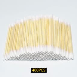 Microblading Cotton Swab with Wood Sticks Cotton Swabs Pointed Tip Dual-ended Cotton Tipped Applicator Makeup Remover(7mm)
