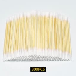Microblading Cotton Swab with Wood Sticks Cotton Swabs Pointed Tip Dual-ended Cotton Tipped Applicator Makeup Remover(7mm)