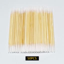 Microblading Cotton Swab with Wood Sticks Cotton Swabs Pointed Tip Dual-ended Cotton Tipped Applicator Makeup Remover(7mm)