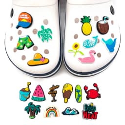 Shoe Charms animal sea wave shark Salamander tortoise Pins PVC DIY Sandals Accessories for Clogs Kids Party Favors X-mas Gifts