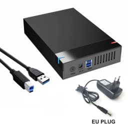 2.5/3.5 inch HDD Case USB3.0 Hard Drive Enclosure SATA to USB 3.0 External Hard Drive Reader 10TB Adapter for PC Laptop