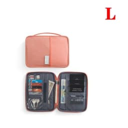 New Women Multi-Function Waterproof Travel Passport Holder Cover Case Pink Bags Family Document Organizer Travel Accessories Bag