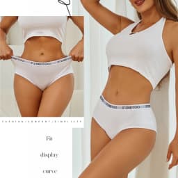 Finetoo 3pcs Women Cotton Panties Soft Underwear Sexy Low Rise Briefs Girls Breathable Soft Lignerie Female Solid Color Panties