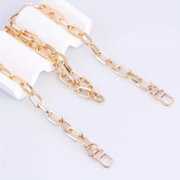 Purse Chain Strap O Shape DIY Metal Chain Cross body Chain Handbag Replacement Strap for Purse Accessories