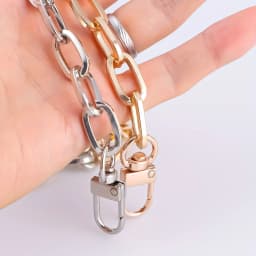 Purse Chain Strap O Shape DIY Metal Chain Cross body Chain Handbag Replacement Strap for Purse Accessories