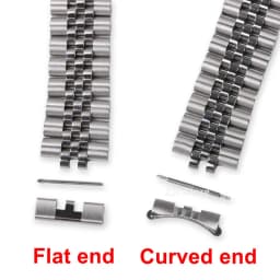 18/19/20/21/22mm Stainless Steel Strap Connectors for Oyster Jubilee Curved Flat End Link for Seiko SKX007 SKX009 Band Adapter