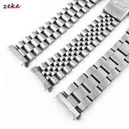 18/19/20/21/22mm Stainless Steel Strap Connectors for Oyster Jubilee Curved Flat End Link for Seiko SKX007 SKX009 Band Adapter