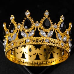Baroque Crystal Tiaras And Crown Cake Topper Decorative Elegant Wedding Cake Princess Birthday Decoratio Party Supplies