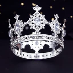 Baroque Crystal Tiaras And Crown Cake Topper Decorative Elegant Wedding Cake Princess Birthday Decoratio Party Supplies