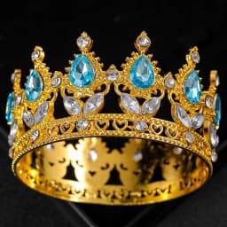 Baroque Crystal Tiaras And Crown Cake Topper Decorative Elegant Wedding Cake Princess Birthday Decoratio Party Supplies
