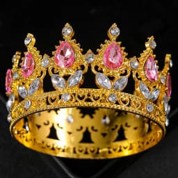 Baroque Crystal Tiaras And Crown Cake Topper Decorative Elegant Wedding Cake Princess Birthday Decoratio Party Supplies