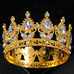 Baroque Crystal Tiaras And Crown Cake Topper Decorative Elegant Wedding Cake Princess Birthday Decoratio Party Supplies