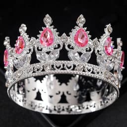 Baroque Crystal Tiaras And Crown Cake Topper Decorative Elegant Wedding Cake Princess Birthday Decoratio Party Supplies