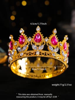 Baroque Crystal Tiaras And Crown Cake Topper Decorative Elegant Wedding Cake Princess Birthday Decoratio Party Supplies