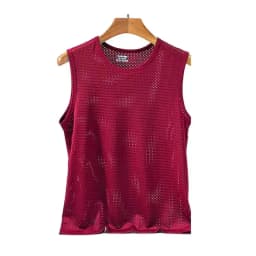1 PC Men's Ice Silk Mesh Tank Tops Gym Stringer Transparent Bodybuilding Sleeveless Shirt Fitness Vest Male mesh Muscle Singlets