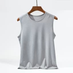 1 PC Men's Ice Silk Mesh Tank Tops Gym Stringer Transparent Bodybuilding Sleeveless Shirt Fitness Vest Male mesh Muscle Singlets