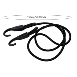 1/3/5PCS Stretch Elastic Adjustable Bungee Cords Hooks Bikes Rope Tie Luggage Car Strap Roof Rack Extra Wide Opening Steel Hook