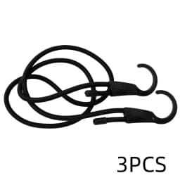 1/3/5PCS Stretch Elastic Adjustable Bungee Cords Hooks Bikes Rope Tie Luggage Car Strap Roof Rack Extra Wide Opening Steel Hook