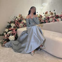 Customized sexy Fashion A-line Evening Dresses Intricate Sequined Sweep Train Three Quarter Sleeves Floor Length Formal Party Go