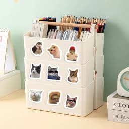 100-500pcs Cartoon Meme Cat Stickers For School Reward Stickers Classroom Decoration Encouragement Sticker For Student Teacher