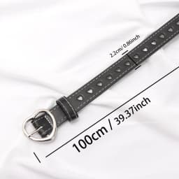 Women PU Leather Belt Hollow Out Loving Heart Ladies Waist Belt Personality Female Designer Jeans Pants Strap for Women Girls