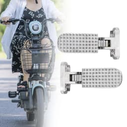 2Pcs Electric Bike Rear Pedals Footrest Quick Release, Foot Pegs Scooter Pedals Bike Pedals for Mountain Bike