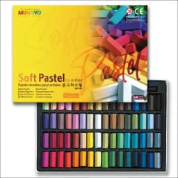 MUNGYO 64 Colors Non Toxic Square Chalk Soft Oil Pastel Square Mini Pastel Sticks Set Art Painting Stationery MPS Korea