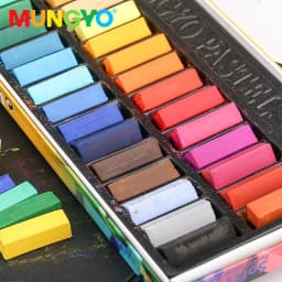 MUNGYO 64 Colors Non Toxic Square Chalk Soft Oil Pastel Square Mini Pastel Sticks Set Art Painting Stationery MPS Korea
