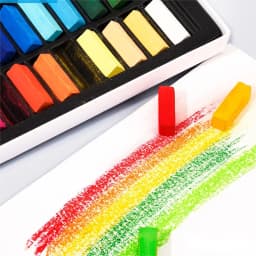 MUNGYO 64 Colors Non Toxic Square Chalk Soft Oil Pastel Square Mini Pastel Sticks Set Art Painting Stationery MPS Korea