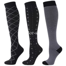 3/6 Pairs Free Shipping Compression Socks Women Medical Nursing Socks Varicose Veins Nurse Compression Socks For Sport Socks
