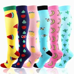 3/6 Pairs Free Shipping Compression Socks Women Medical Nursing Socks Varicose Veins Nurse Compression Socks For Sport Socks