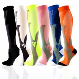 3/6 Pairs Free Shipping Compression Socks Women Medical Nursing Socks Varicose Veins Nurse Compression Socks For Sport Socks
