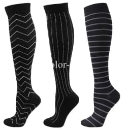 3/6 Pairs Free Shipping Compression Socks Women Medical Nursing Socks Varicose Veins Nurse Compression Socks For Sport Socks