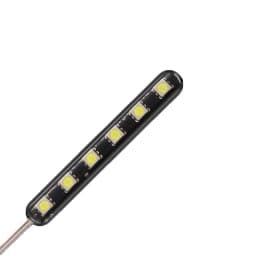2 pcs/set Motorcycle Medium Grid Flash Lights Universal Motorbike 12V 6 LED Warning Signal Light License Lamp Moto Accessories