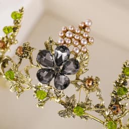 Gold Pearl Flower Crystal Wedding Crown Bride Tiaras And Crowns Queen Diadem Pageant Party Crown Bridal Hair Jewelry Accessories