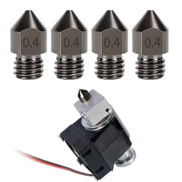 Creality Hardened Steel MK8 Nozzle for 3D Printers，Upgraded All Metal Nozzle for Ender 3 Ender-3 Pro S1 CR-10 Series