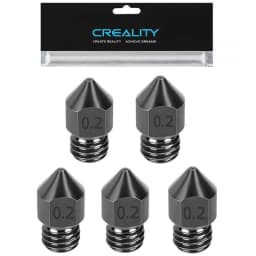 Creality Hardened Steel MK8 Nozzle for 3D Printers，Upgraded All Metal Nozzle for Ender 3 Ender-3 Pro S1 CR-10 Series