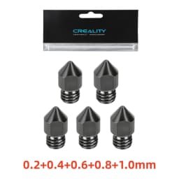 Creality Hardened Steel MK8 Nozzle for 3D Printers，Upgraded All Metal Nozzle for Ender 3 Ender-3 Pro S1 CR-10 Series