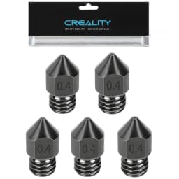 Creality Hardened Steel MK8 Nozzle for 3D Printers，Upgraded All Metal Nozzle for Ender 3 Ender-3 Pro S1 CR-10 Series