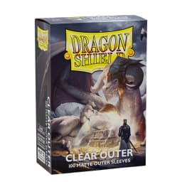 100ct Clear Outer Dragon Shield Card Sleeves Matte Clear TCG Standard Size Sleeve TCG Card Protector MGT/PTCG/FAB Covers