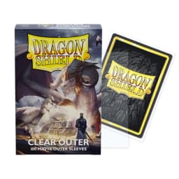 100ct Clear Outer Dragon Shield Card Sleeves Matte Clear TCG Standard Size Sleeve TCG Card Protector MGT/PTCG/FAB Covers