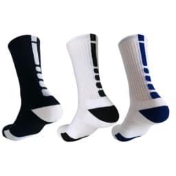 3Pairs Men Cotton Middle Tube Socks Soft Shock-Absorbing Breathable Sports Sock Comfortable High Quality Fashion Casual Male Sox