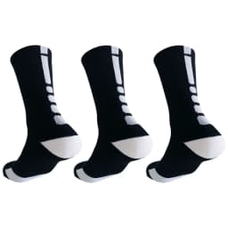 3Pairs Men Cotton Middle Tube Socks Soft Shock-Absorbing Breathable Sports Sock Comfortable High Quality Fashion Casual Male Sox