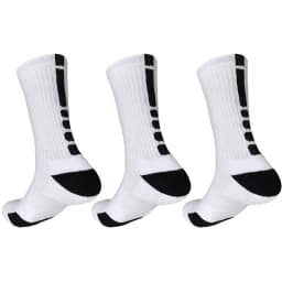3Pairs Men Cotton Middle Tube Socks Soft Shock-Absorbing Breathable Sports Sock Comfortable High Quality Fashion Casual Male Sox