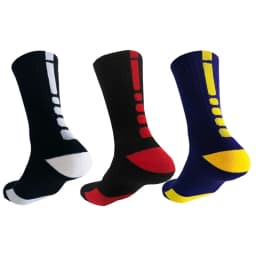 3Pairs Men Cotton Middle Tube Socks Soft Shock-Absorbing Breathable Sports Sock Comfortable High Quality Fashion Casual Male Sox
